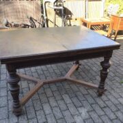 Antiker ausziehbarer Esstisch, Holztisch, Tafel, Tisch (Antiquität, Gründerzeit)