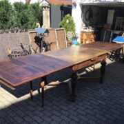 Antiker ausziehbarer Esstisch, Holztisch, Tafel, Tisch (Antiquität, Gründerzeit)