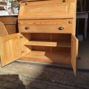 Sekretär, Sideboard, Holzschrank, Kiefer, Schrank (Vollholz Kiefer, Landhausstil)