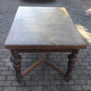 Antiker ausziehbarer Esstisch, Holztisch, Tafel, Tisch (Antiquität, Gründerzeit)