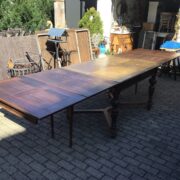 Antiker ausziehbarer Esstisch, Holztisch, Tafel, Tisch (Antiquität, Gründerzeit)
