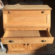 Sekretär, Sideboard, Holzschrank, Kiefer, Schrank (Vollholz Kiefer, Landhausstil)