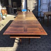 Antiker ausziehbarer Esstisch, Holztisch, Tafel, Tisch (Antiquität, Gründerzeit)