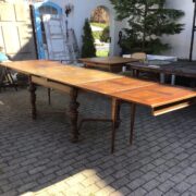 Antiker ausziehbarer Esstisch, Holztisch, Tafel, Tisch (Antiquität, Gründerzeit)