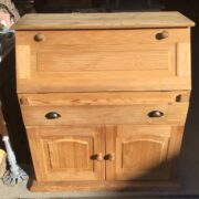 Sekretär, Sideboard, Holzschrank, Kiefer, Schrank (Vollholz Kiefer, Landhausstil)