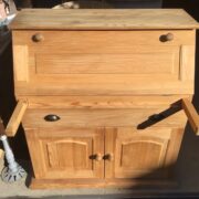 Sekretär, Sideboard, Holzschrank, Kiefer, Schrank (Vollholz Kiefer, Landhausstil)