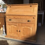 Sekretär, Sideboard, Holzschrank, Kiefer, Schrank (Vollholz Kiefer, Landhausstil)