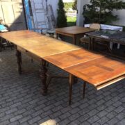 Antiker ausziehbarer Esstisch, Holztisch, Tafel, Tisch (Antiquität, Gründerzeit)
