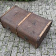 Vintage Überseekoffer, Couchtisch, Holzkoffer (Shabby)