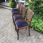 4 Stühle, Polsterstühle, Esszimmerstühle (Antiquität, Vintage)