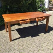 Großer Holztisch, Tisch, Esstisch mit Schubladen