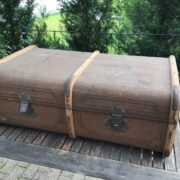 Vintage Überseekoffer, Couchtisch, Holzkoffer (Shabby)