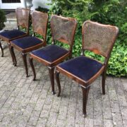 4 Stühle, Polsterstühle, Esszimmerstühle (Antiquität, Vintage)