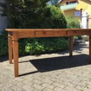 Großer Holztisch, Tisch, Esstisch mit Schubladen