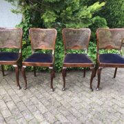 4 Stühle, Polsterstühle, Esszimmerstühle (Antiquität, Vintage)