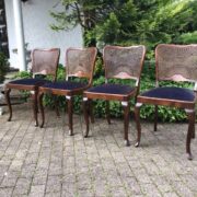 4 Stühle, Polsterstühle, Esszimmerstühle (Antiquität, Vintage)