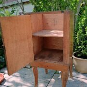 Antiker Nachttisch, Holzschrank, Nachtschrank (Antiquität, Vintage)