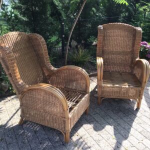 2 Sessel, Rattanmöbel, Wintergarten (Landhausstil)