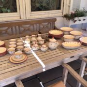 Handbemaltes Geschirr, Keramik, Service (Vintage, Shabby, Landhaus)