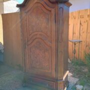 Antiker Garderobenschrank, Kleiderschrank, Schrank, Holzschrank