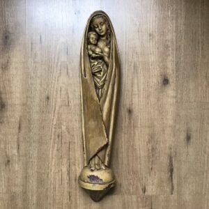 Maria mit Christuskind, Madonna, Hängestatue (Shabby, Vintage)