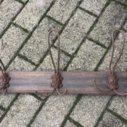 Antike Garderobenleiste, Garderobe, Kleiderhaken (Antiquität, Shabby)