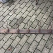 Antike Garderobenleiste, Garderobe, Kleiderhaken (Antiquität, Shabby)