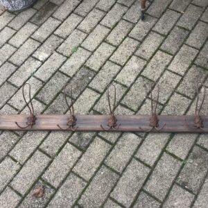 Antike Garderobenleiste, Garderobe, Kleiderhaken (Antiquität, Shabby)
