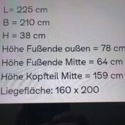 Bett, Holzbett 160/200, Palazzo, Schlafzimmer