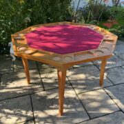 Achteckiger klappbarer Pokertisch, Esstisch, Spieletisch (Vintage)