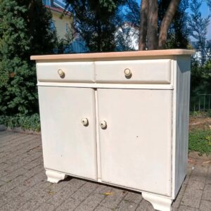 50er Jahre Küchenschrank, Holzschrank, Sideboard, Schrank (Vintage, Shabby)