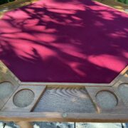 Achteckiger klappbarer Pokertisch, Esstisch, Spieletisch (Vintage)