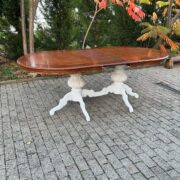 Esstisch ausziehbar, Tisch, Holztisch (Shabby, Landhaus)