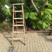 Holzleiter, Leiter, Dekoration (Shabby-chic, Landhausstil)