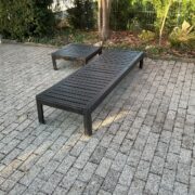 Gartenmöbel: Sonnenliege & Tisch, Holzliege, Ikea, Gartenliege