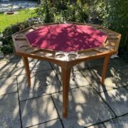 Achteckiger klappbarer Pokertisch, Esstisch, Spieletisch (Vintage)