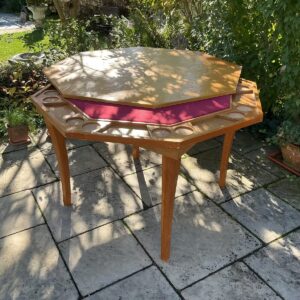 Achteckiger klappbarer Pokertisch, Esstisch, Spieletisch (Vintage)