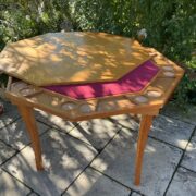 Achteckiger klappbarer Pokertisch, Esstisch, Spieletisch (Vintage)