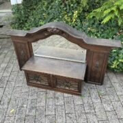 Antiker Buffetausatz mit Spiegel, Holzschrank (Antiquität) Antiker Buffetausatz mit Spiegel, Holzschrank (Antiquität)