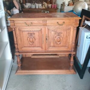 Antikes Sideboard, Anrichte, Holzschrank, Kommode (Antiquität, Gründerzeit)