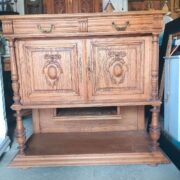 Antikes Sideboard, Anrichte, Holzschrank, Kommode (Antiquität, Gründerzeit)