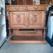 Antikes Sideboard, Anrichte, Holzschrank, Kommode (Antiquität, Gründerzeit)