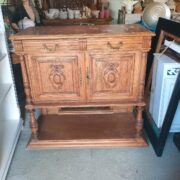 Antikes Sideboard, Anrichte, Holzschrank, Kommode (Antiquität, Gründerzeit)