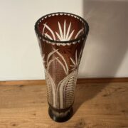 Große Böhmische Kristallvase, Bodenvase, Vase (Antiquität)