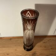 Große Böhmische Kristallvase, Bodenvase, Vase (Antiquität)