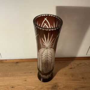 Große Böhmische Kristallvase, Bodenvase, Vase (Antiquität)