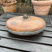 Antike Kupferwärmflasch, Wärmflasche (Dekoration, Shabby, Antiquität)
