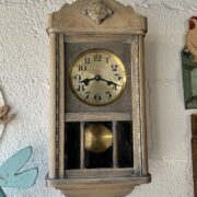 Antike Wanduhr (Antiquität, Gründerzeit, Shabby) Antike Wanduhr (Antiquität, Gründerzeit, Shabby)