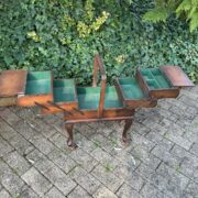 Antiker Nähkasten, Aufbewahrung (Antiquität, Shabby, Vintage)