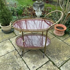 Antiker Servierwagen, Beistelltisch, Tablett (Antiquität, Shabby)